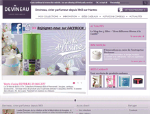 Tablet Screenshot of bougie-devineau.com